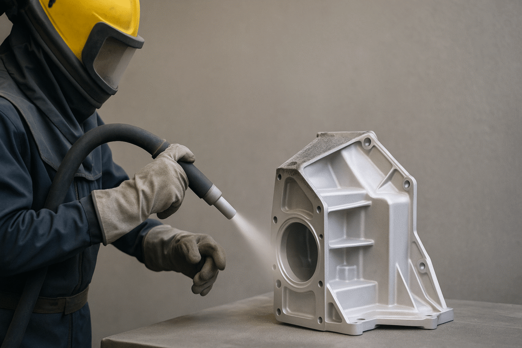 aluminium cleaning sandblasting workshop equipment aluminium cleaning sandblasting
