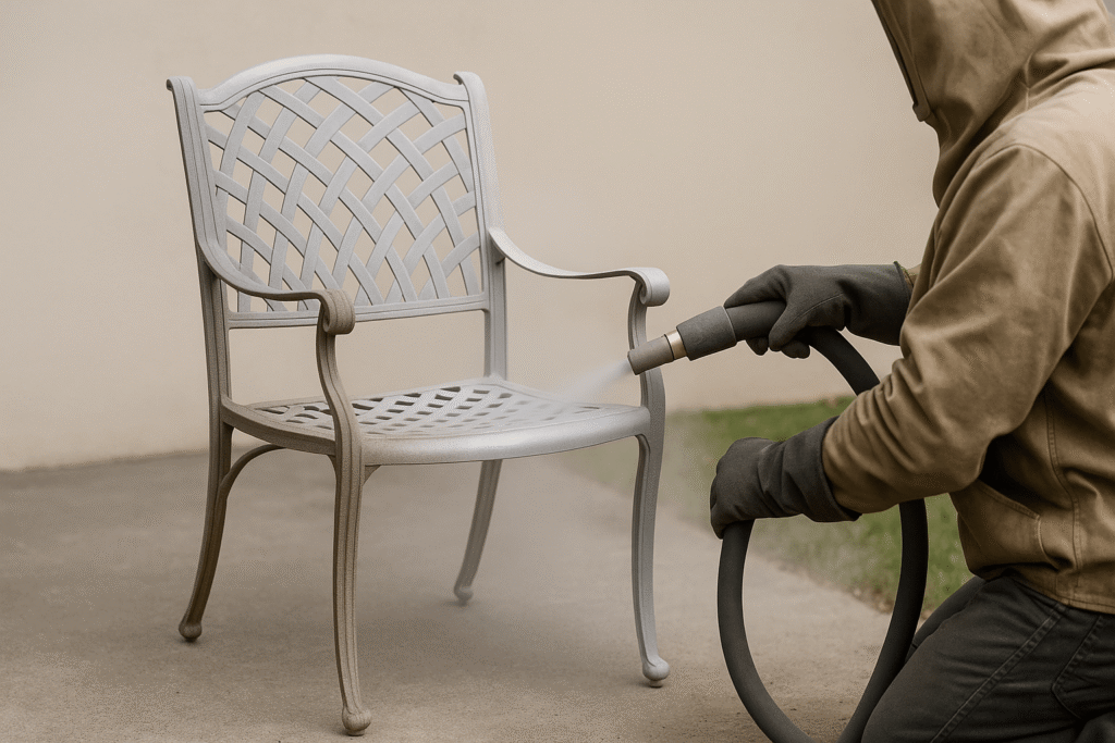Impressive aluminium sandblasting results for restored aluminium surfaces by JLN Sandblasting impressive aluminium sandblasting