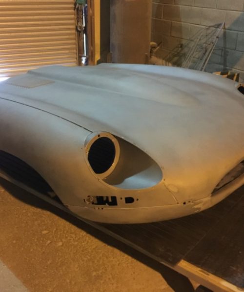 E-Type Jaguar bonnet