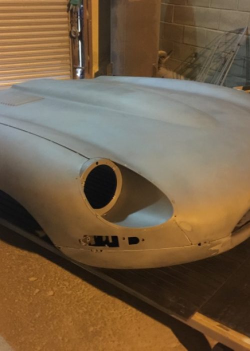 E-Type Jaguar bonnet